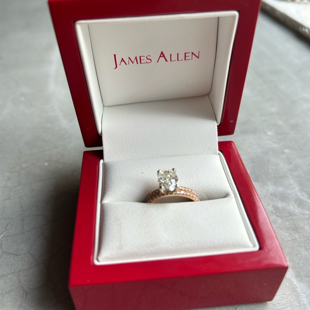 Rose Gold bridal set by James Allen